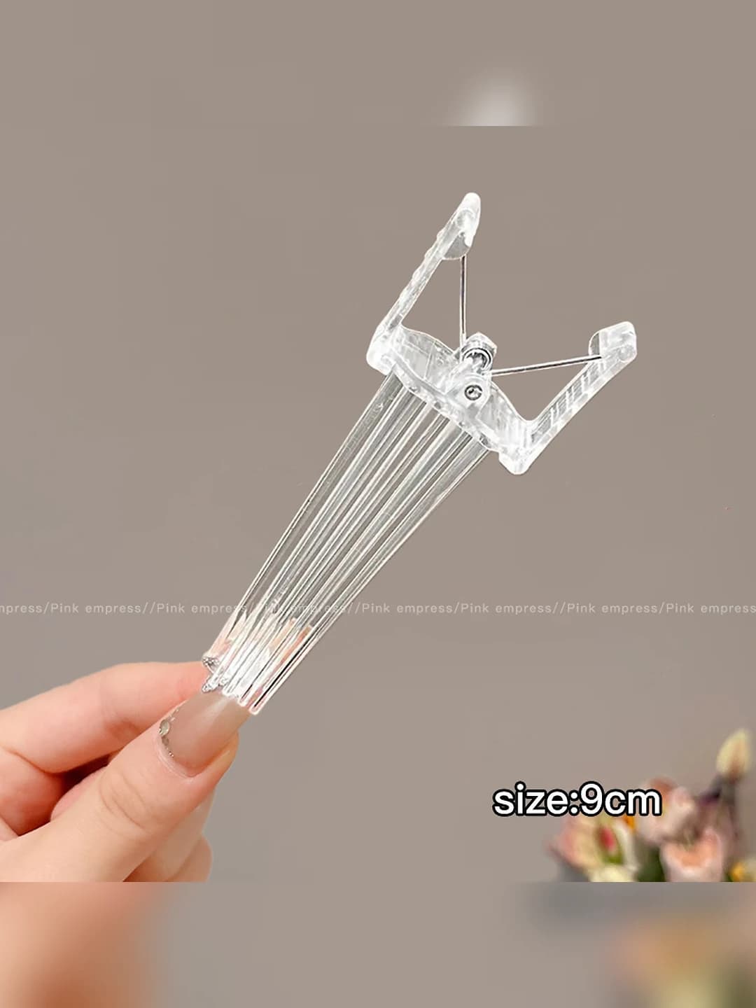 White root clip ~8.5 cm