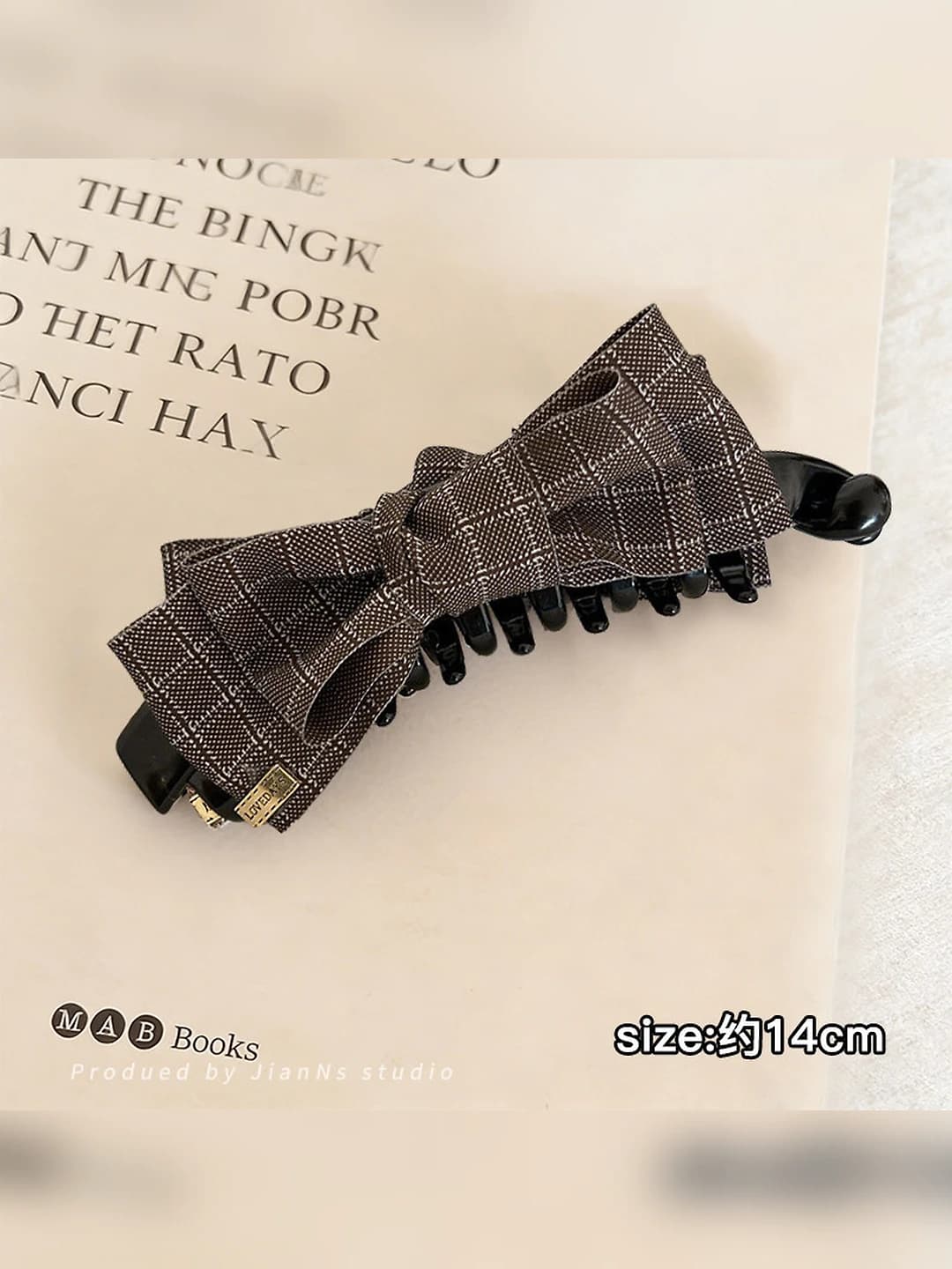 1# Dark coffee clip ~14 cm