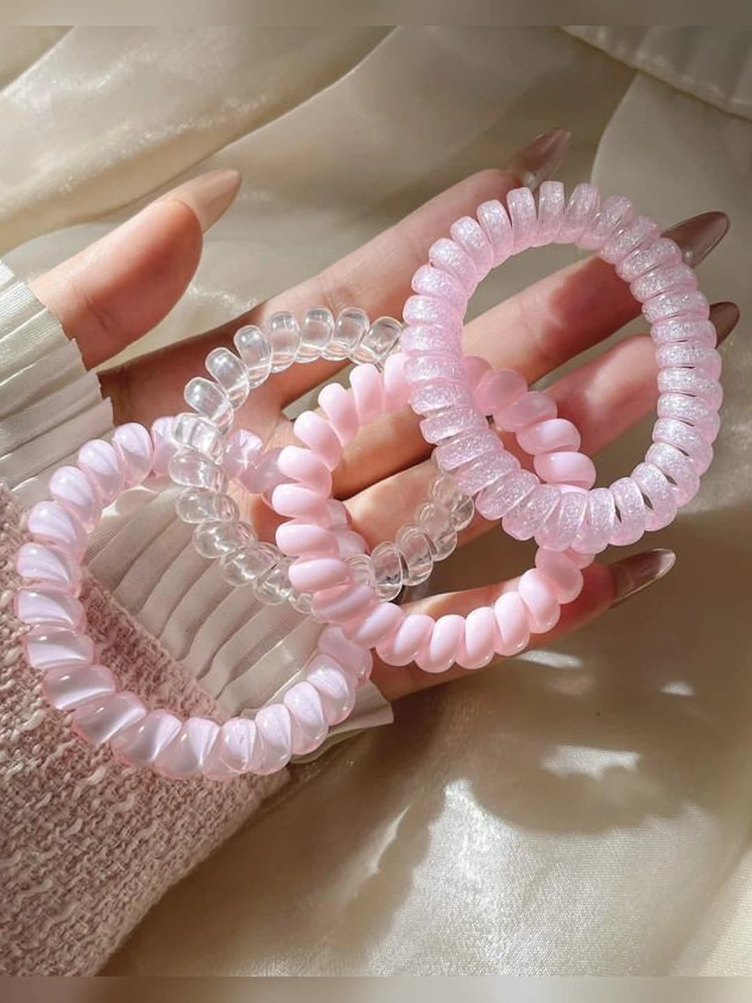 2# Light pink-clear 4-pack 5.5cm