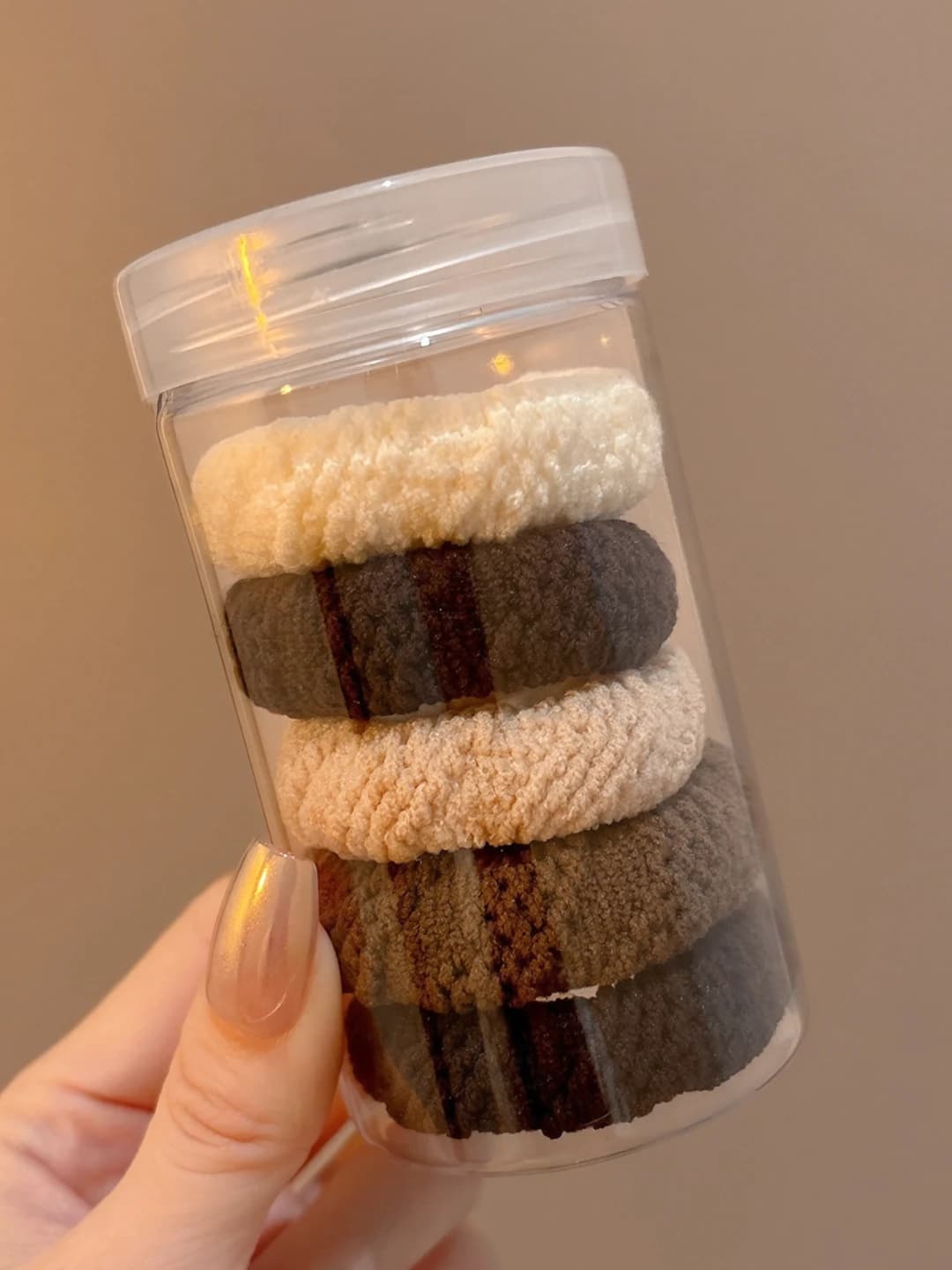 6# Coffee diagonal 5 pcs in jar