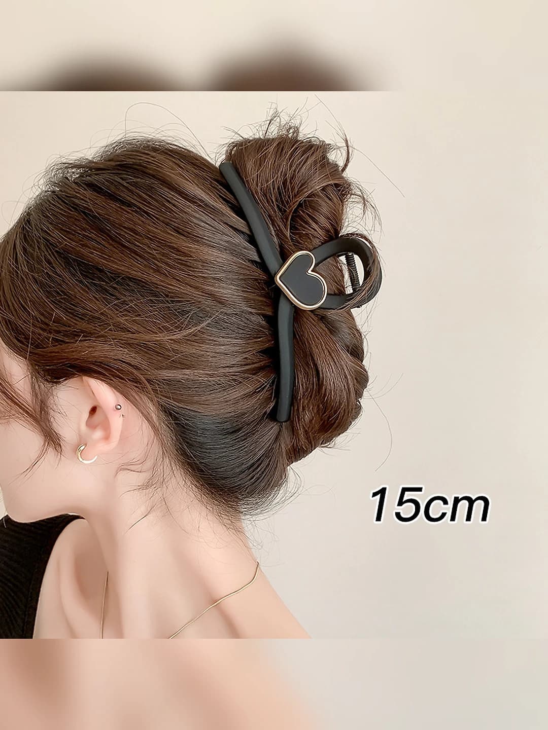 293# Mat qora yurak 15cm