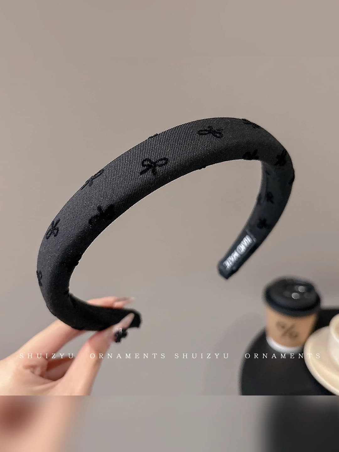 1# Black, ribbon (16.3 cm)