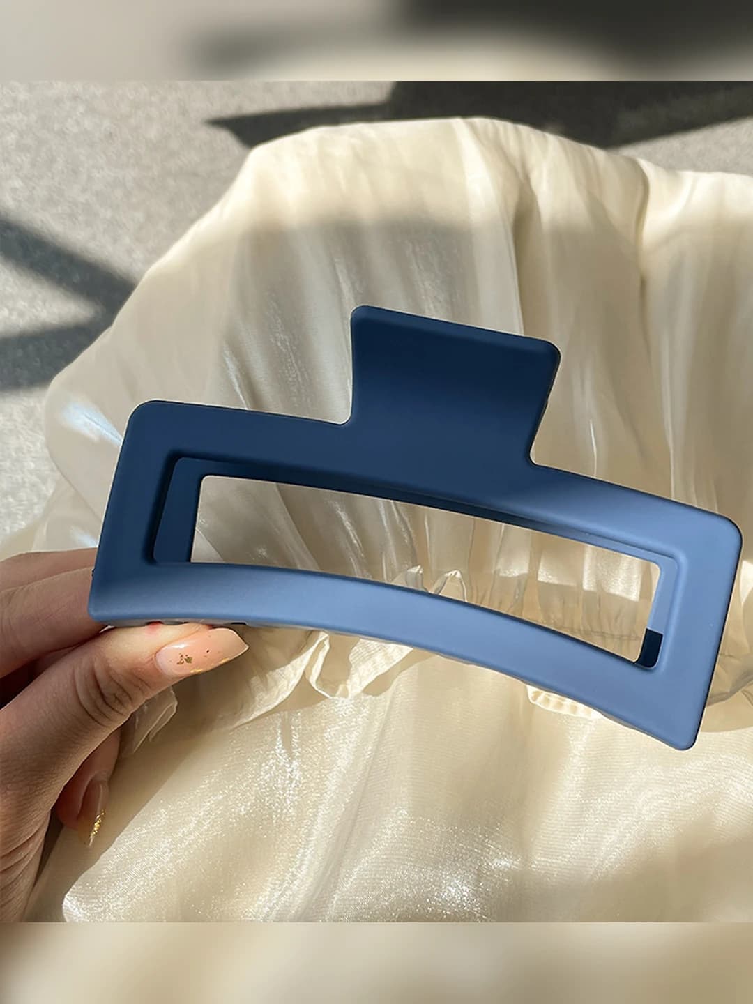 Dark blue matte square 12.5 cm