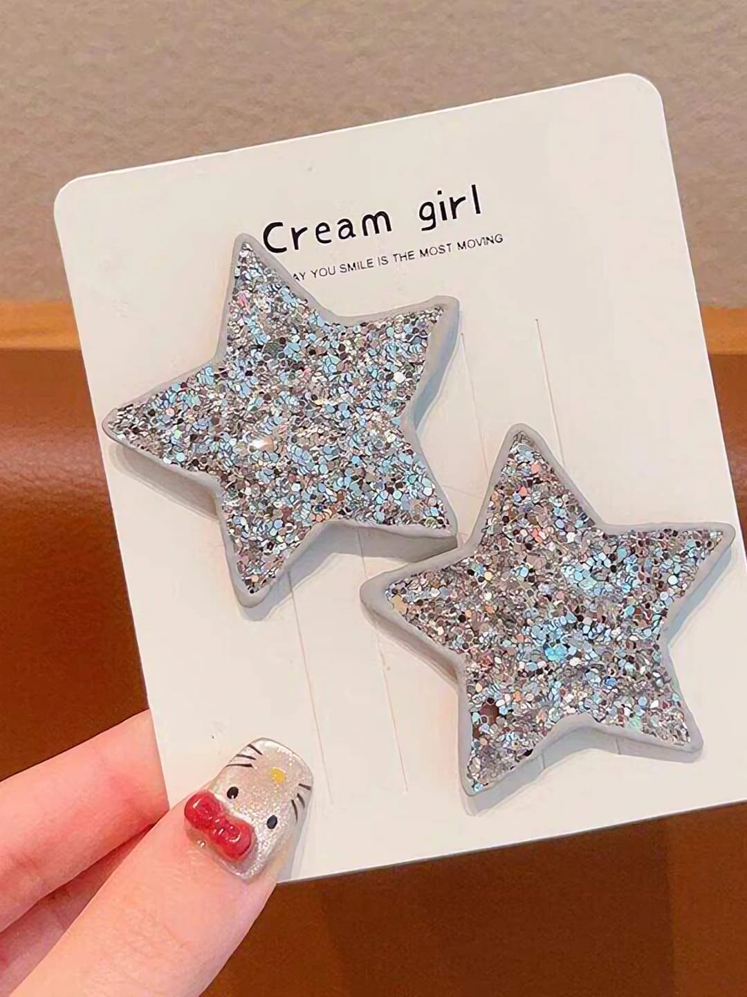 3# Silver pair 4.8cm