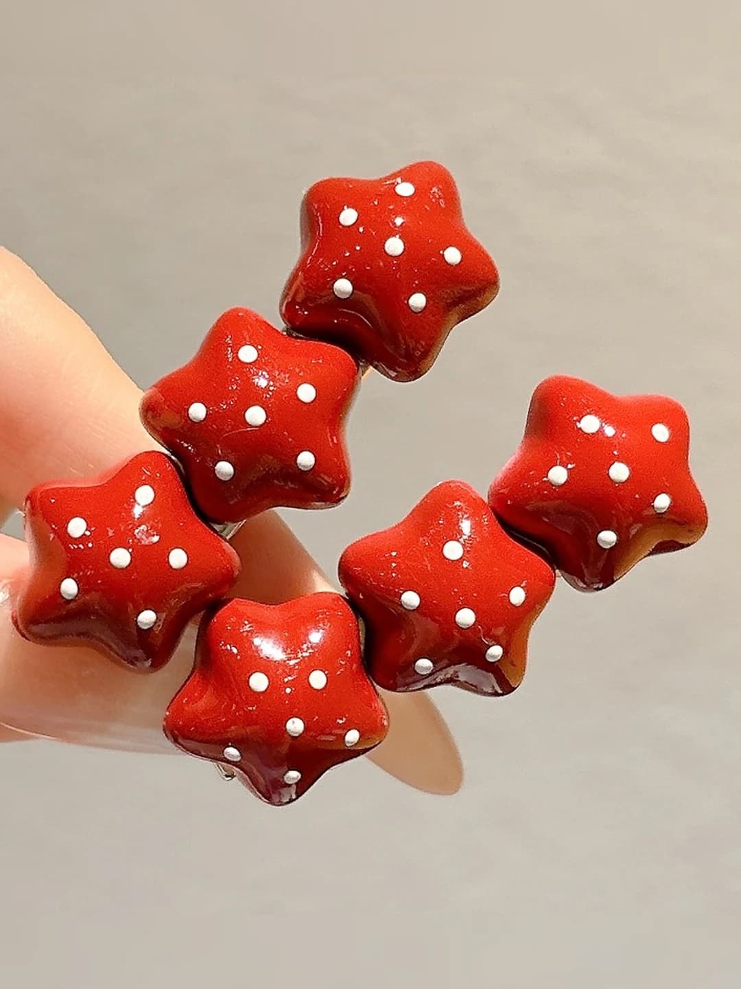 Бордовая звезда 4.5 см