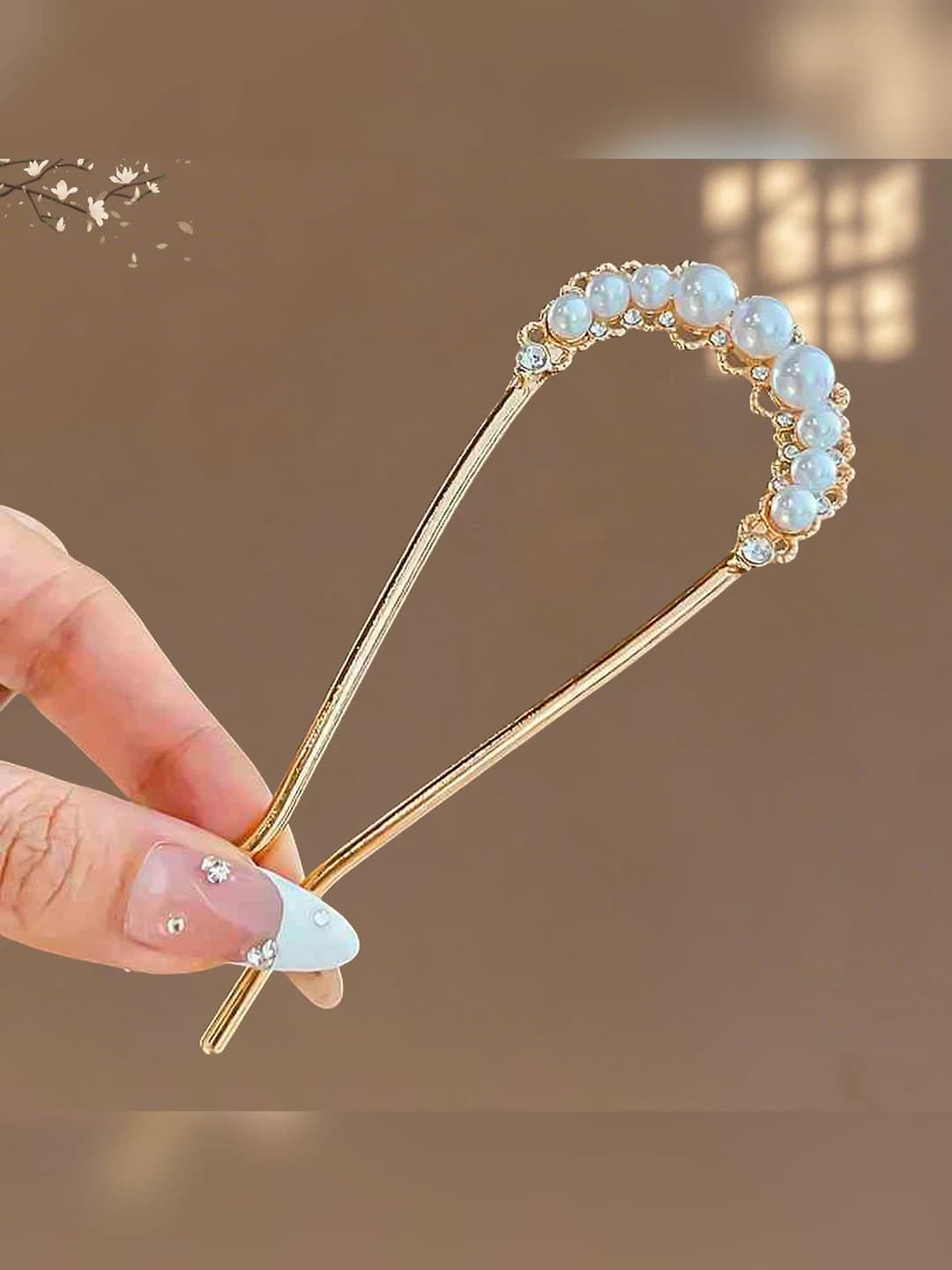 8# Cutout pearl U-shape pin