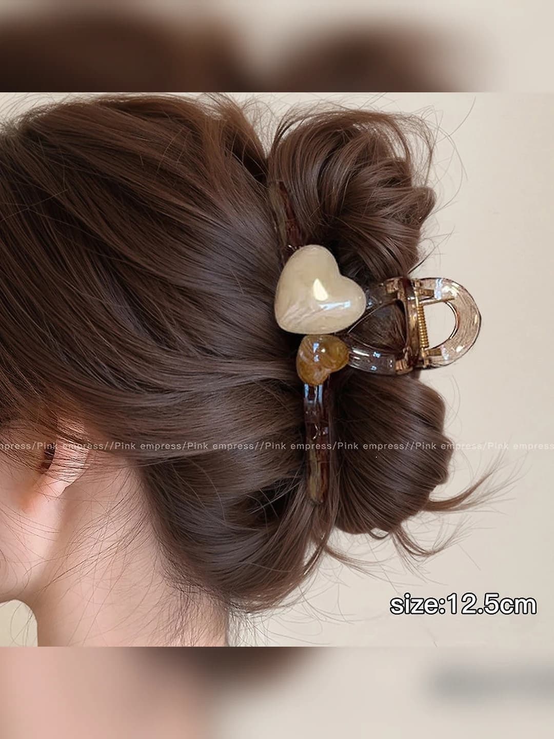 4# (Katta) Oqsimon shaffof yurak qisqich 12.5cm