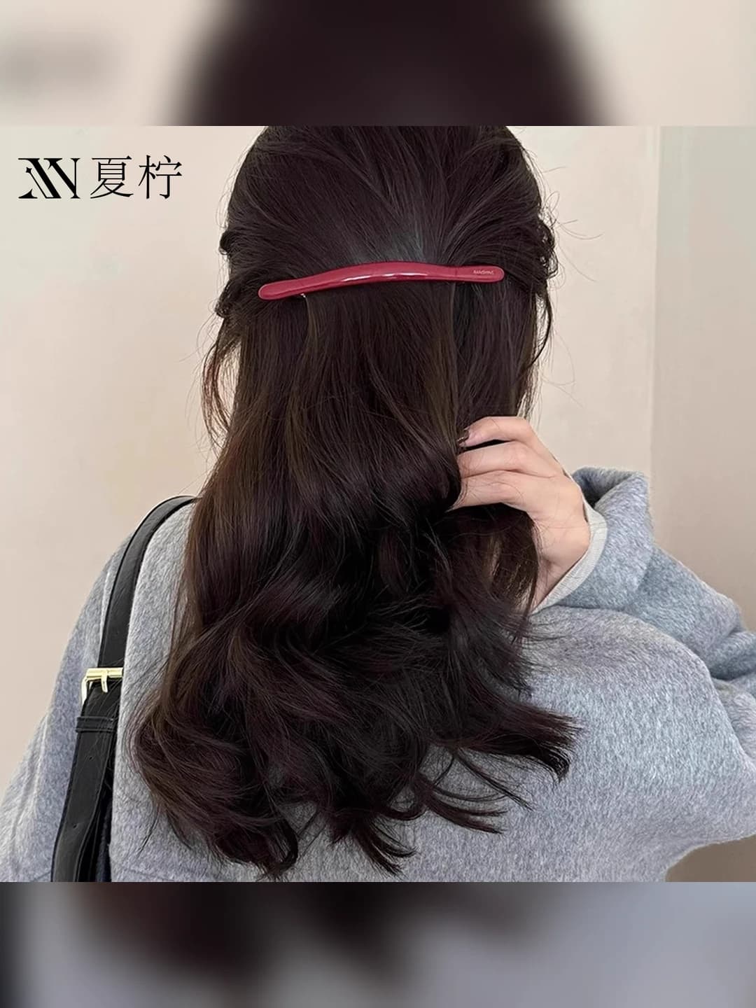 Red, straight clip
