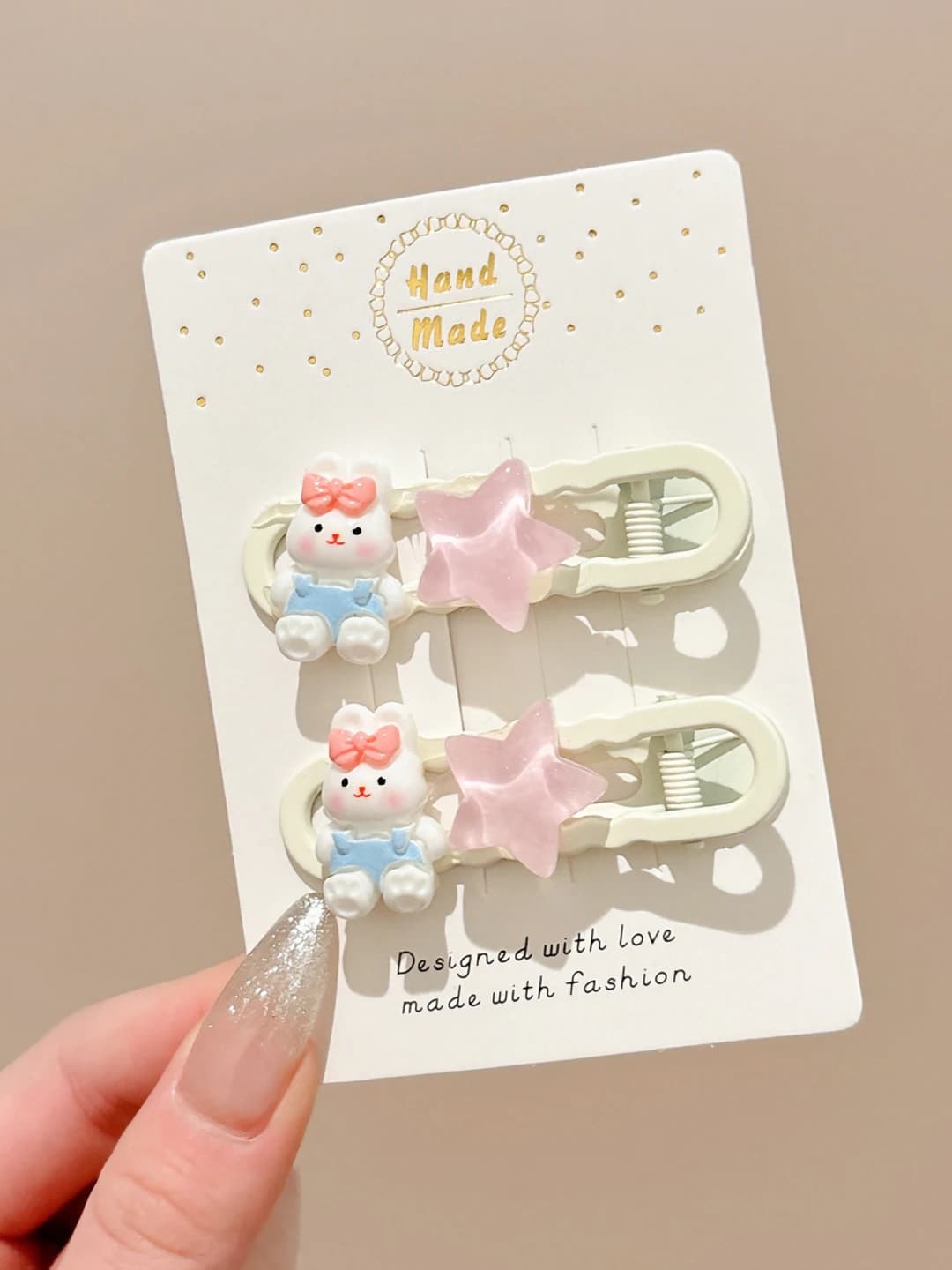6# Strap stars, 1 pair, 6 cm