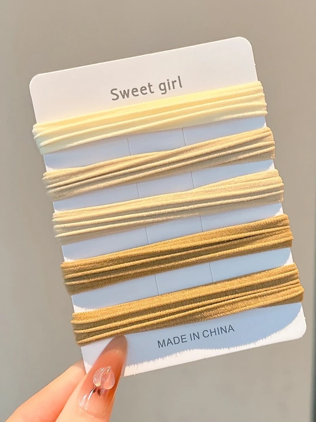 13# Coffee - striped, 5 pcs, 4 cm