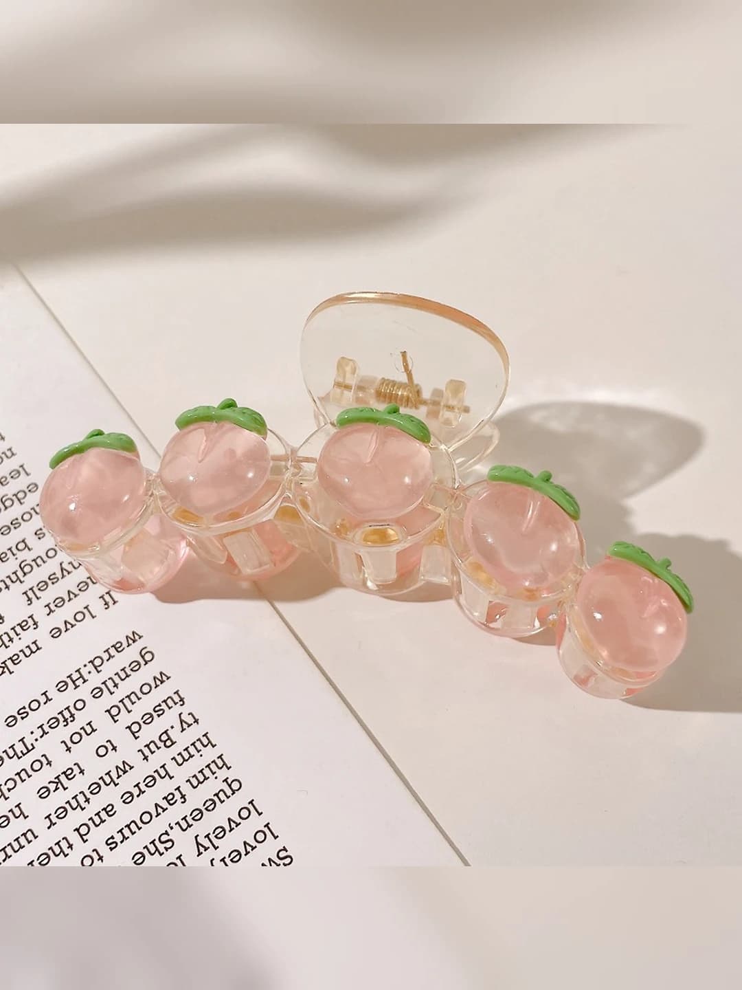 1# Clear peach clip