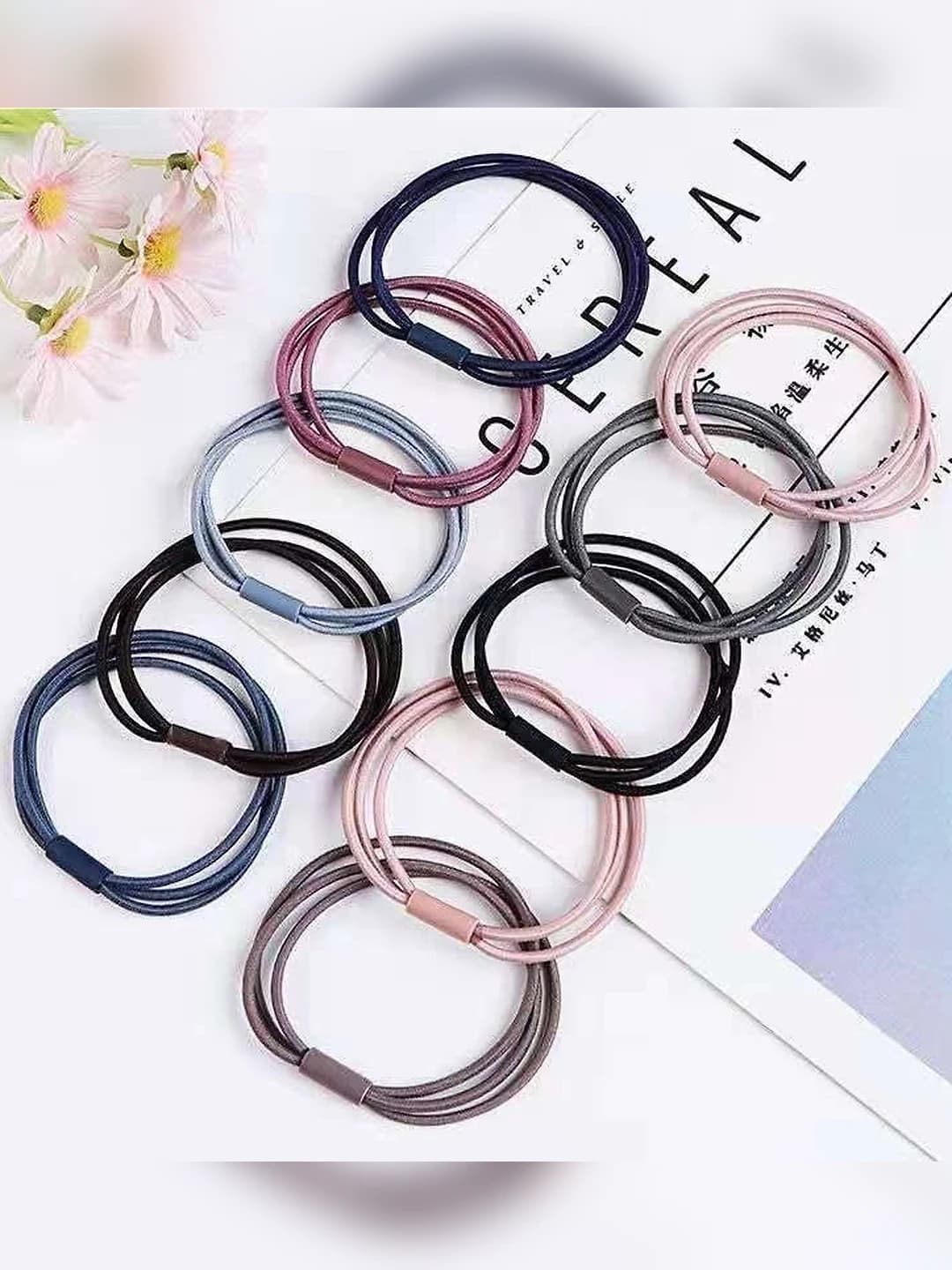 Women's hair ties in Korean style, high stretch, fresh and sweet style