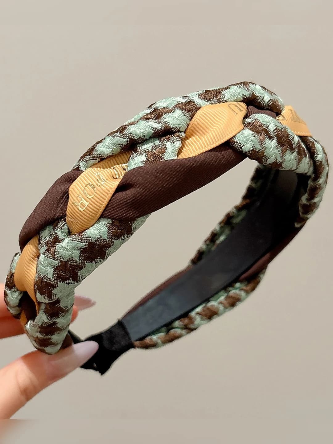 Кофейный жгут ободок 4cm