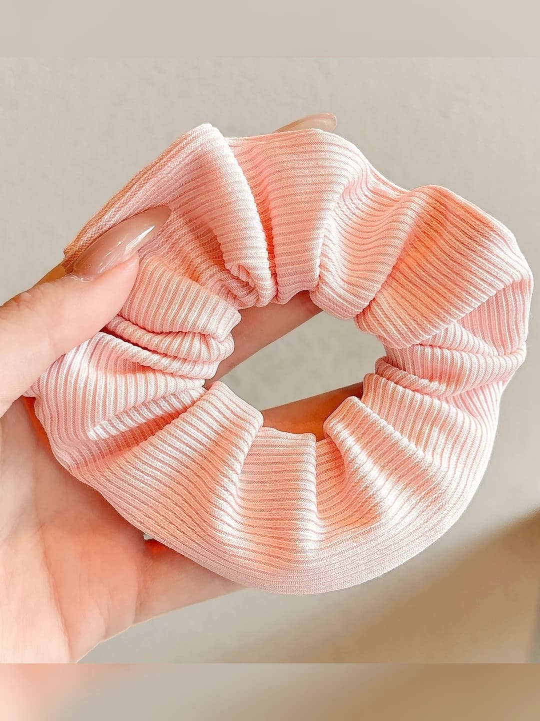 3# Zip scrunchie pink, 11 cm