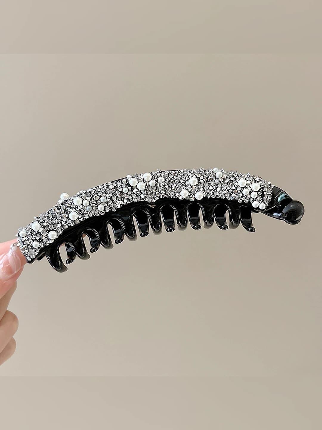 5# White, pearl-diamond, 13.5 cm