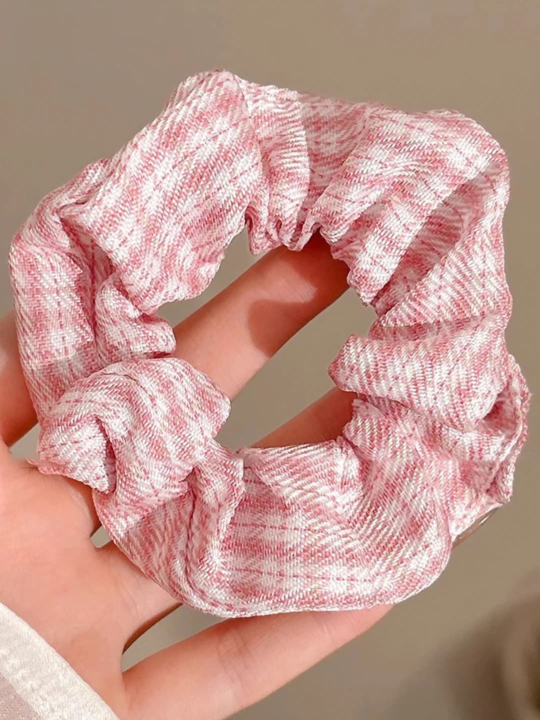 57# Light pink plaid