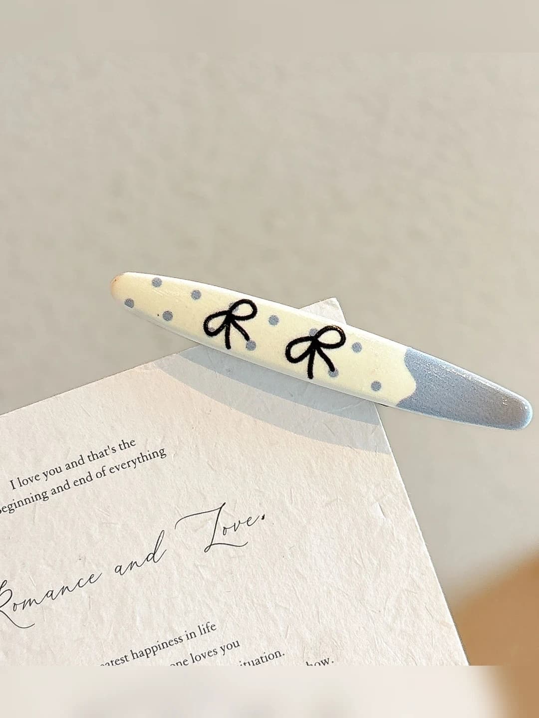 4# White bow ~6.5 cm
