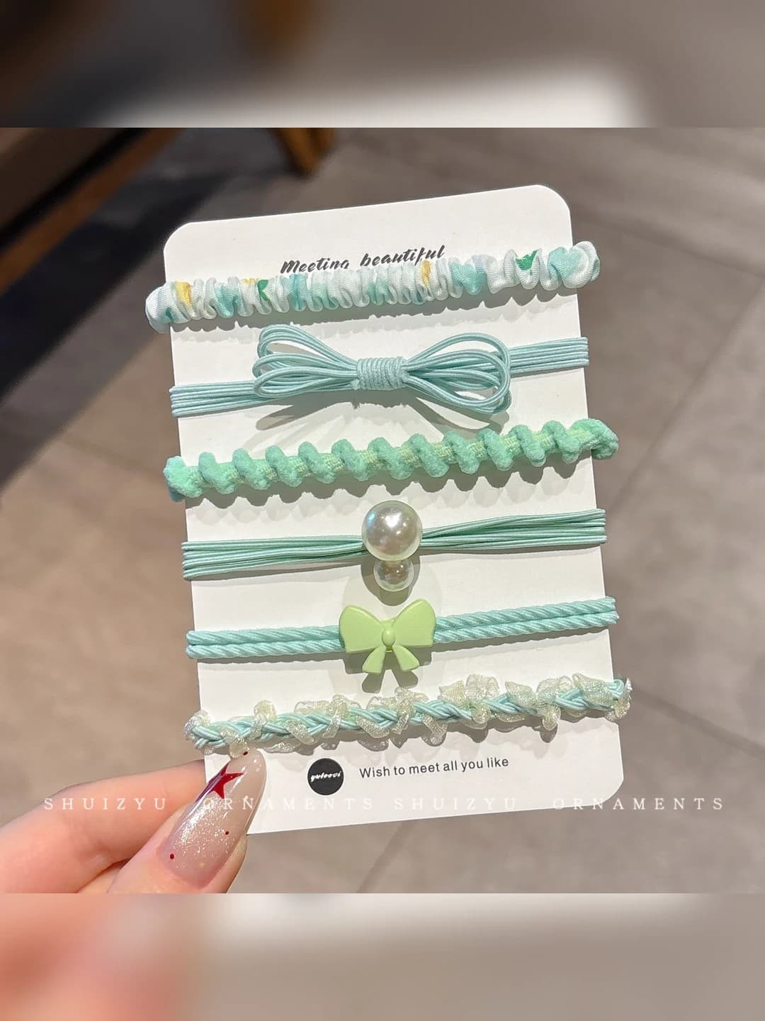 Green 6 pcs (7 cm)