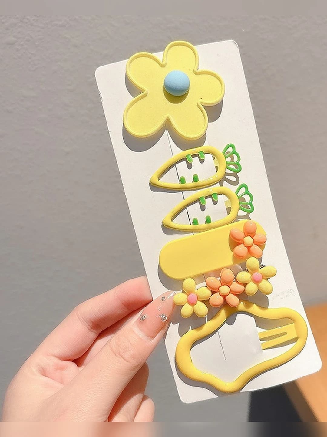 3# Yellow flowers & clouds, 6-piece set