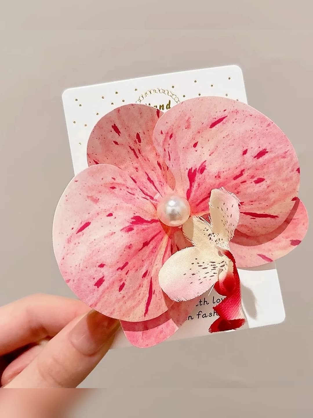 10# Och pushti phalaenopsis o'lik qisqich