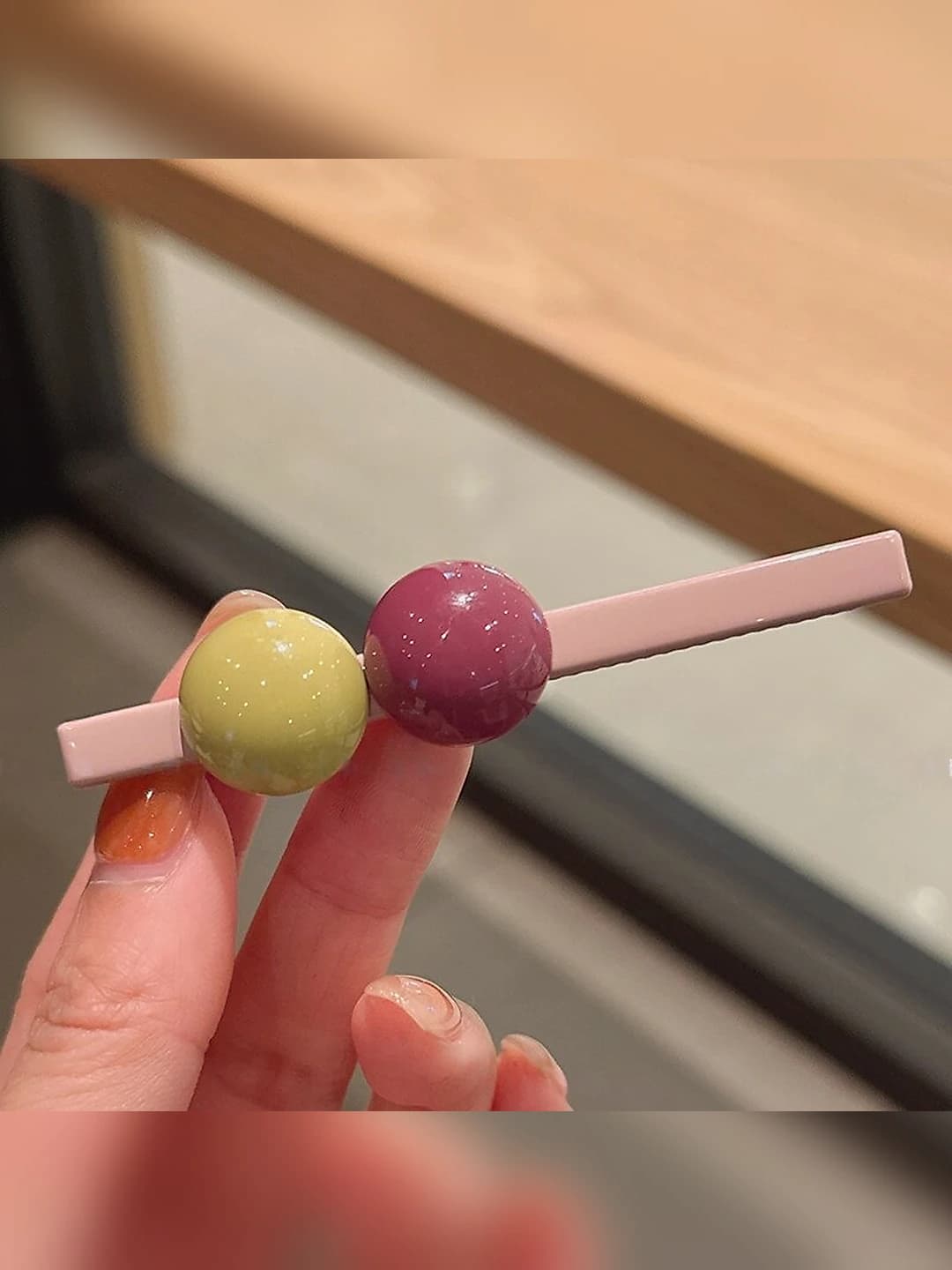 3# Pink hair clip ~8 cm