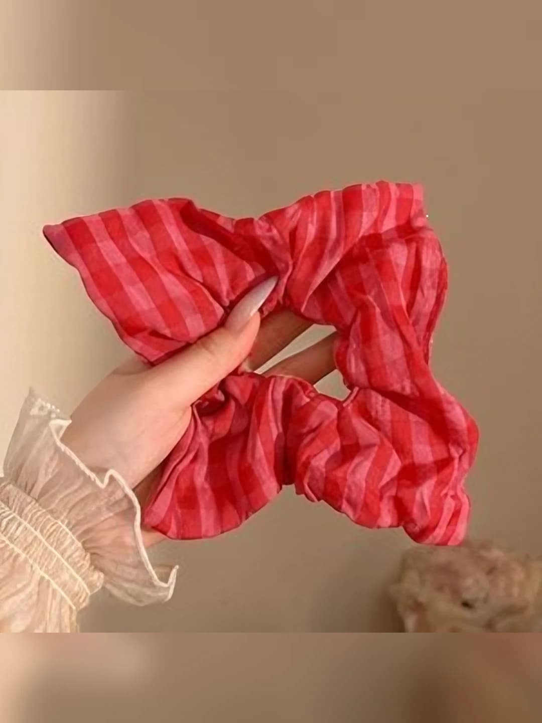 4# Red plaid