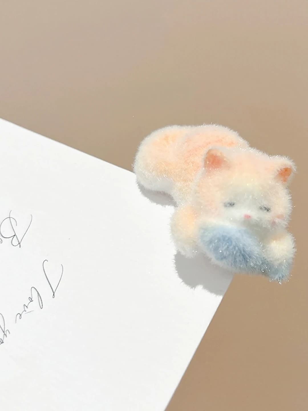 2# Кот с рыбой - зажим 3 см аксессуар 4,5 см