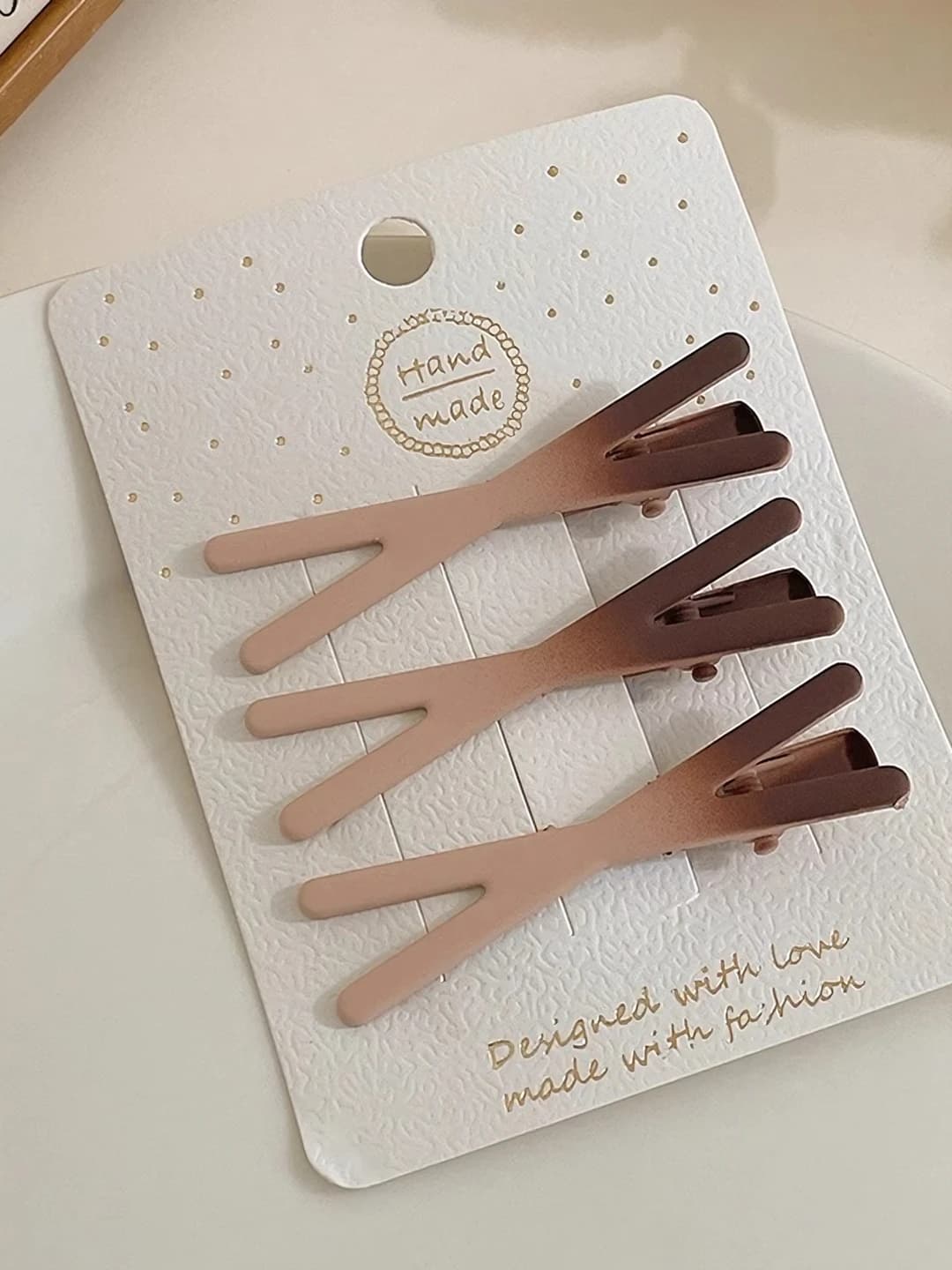 Coffee cross gradient, 3 pc, 6 cm