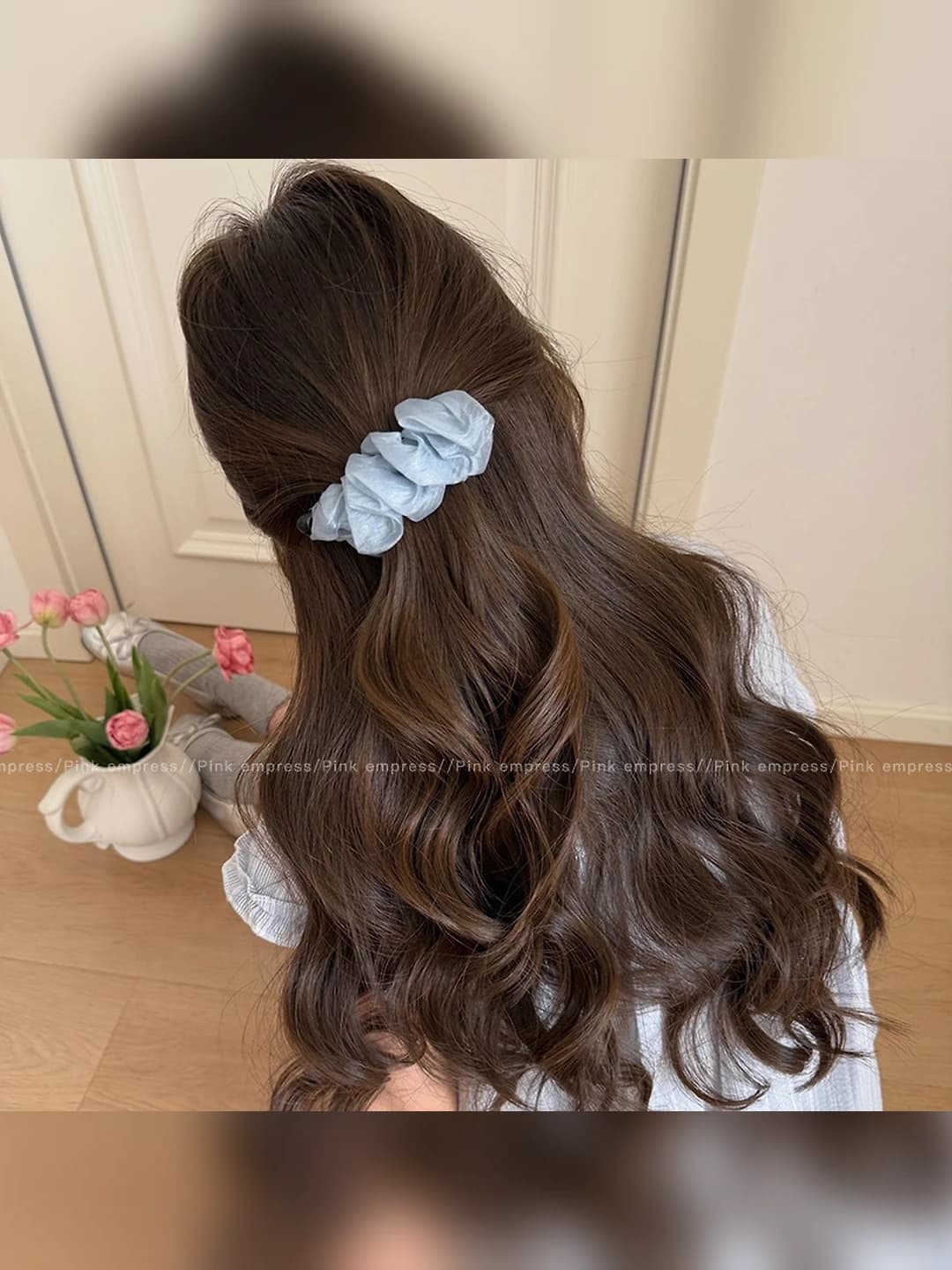 8#Light blue small bottom clip 10 cm