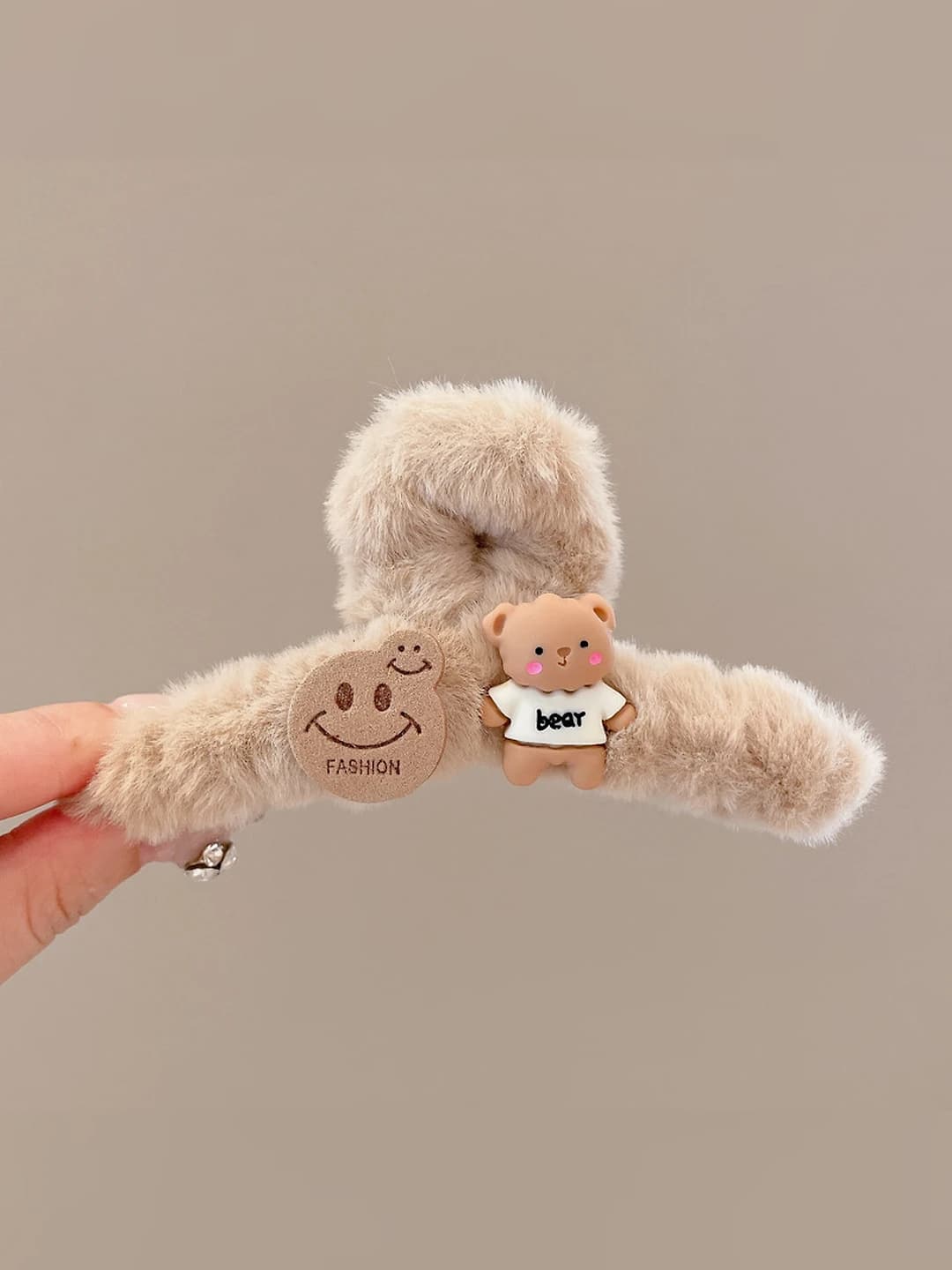 3#Claw coffee bear smile (1 pc)