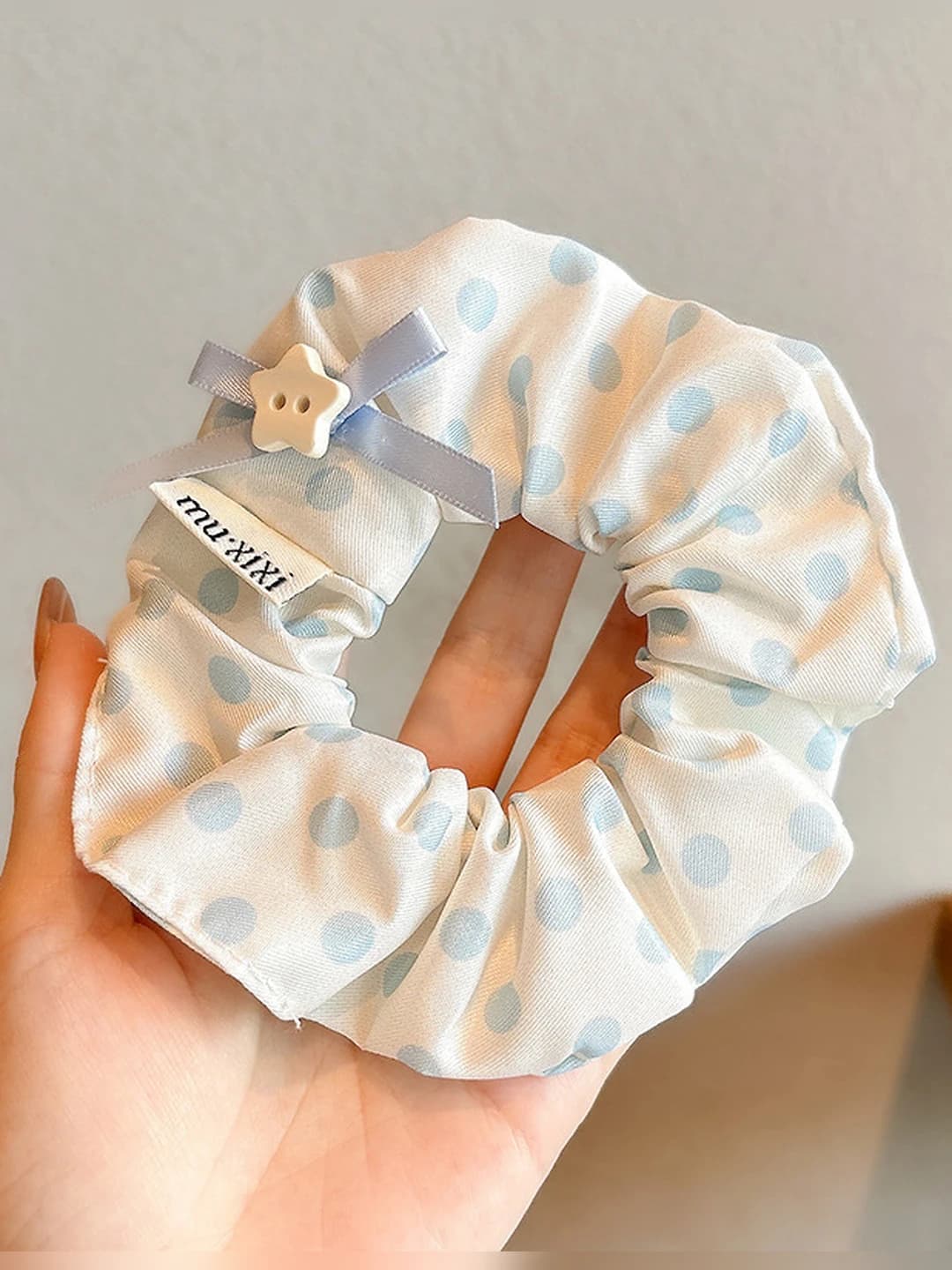 6# Polka dot hair tie - 11 cm