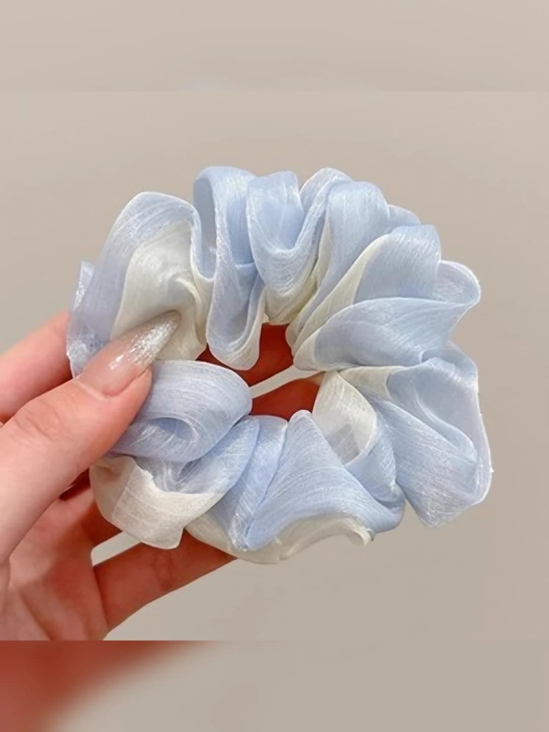 Blue hair tie