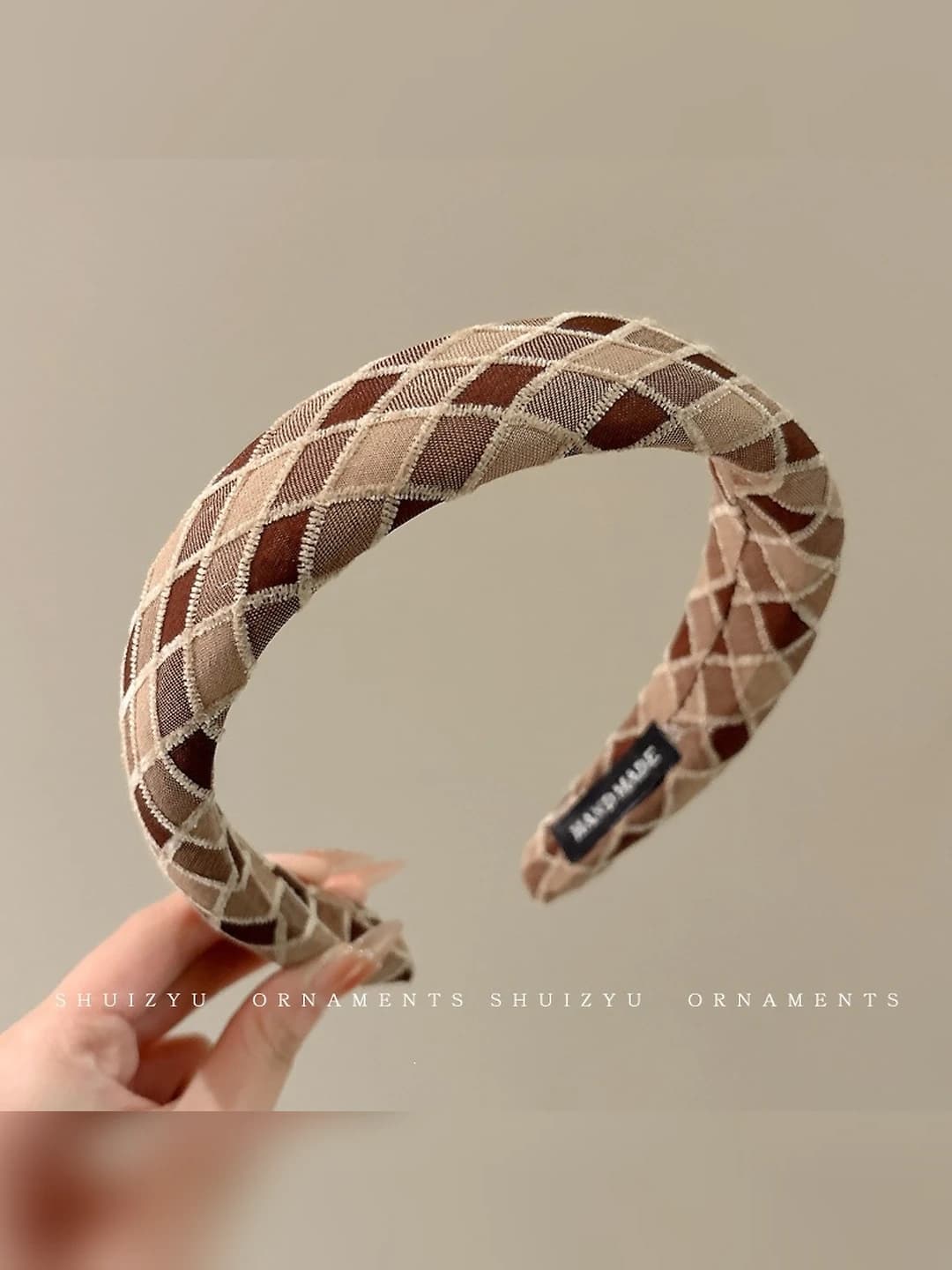 Coffee plaid, 3 cm