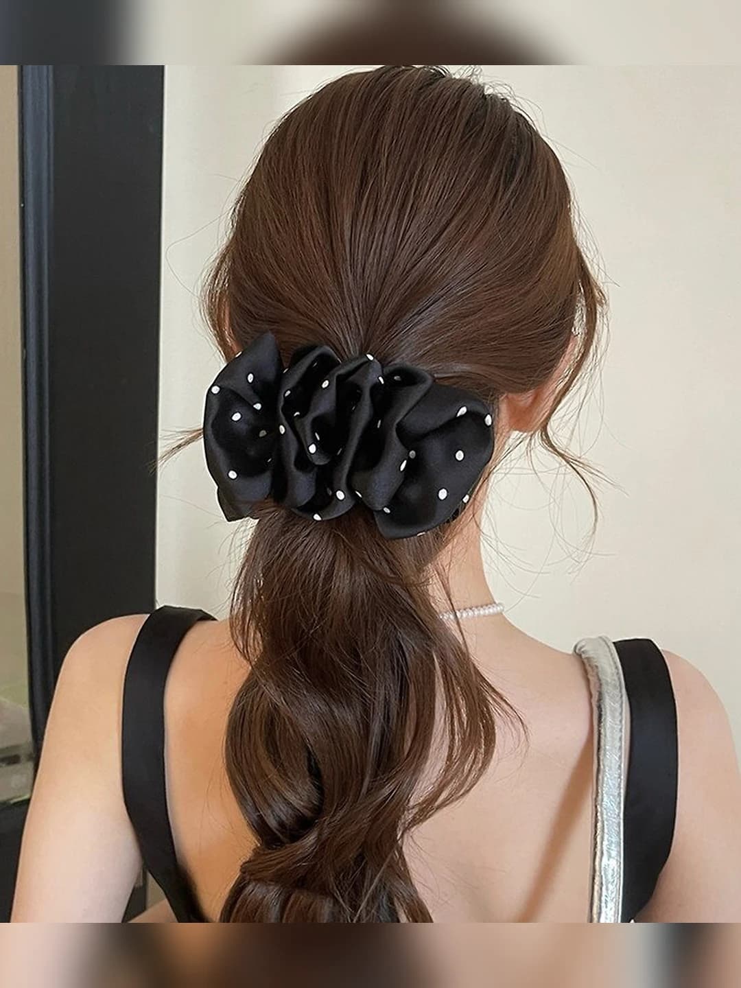 1# Black, polka dot, 12 cm
