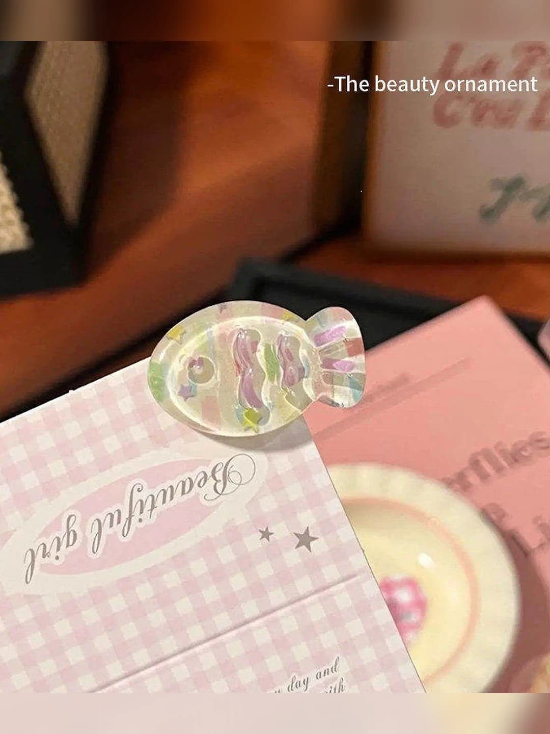 Jelly limon va uzum baliq soch qisqich 3.2 cm