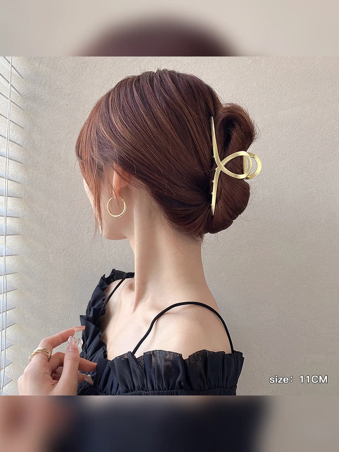 Large glossy gold matte 10.5 cm