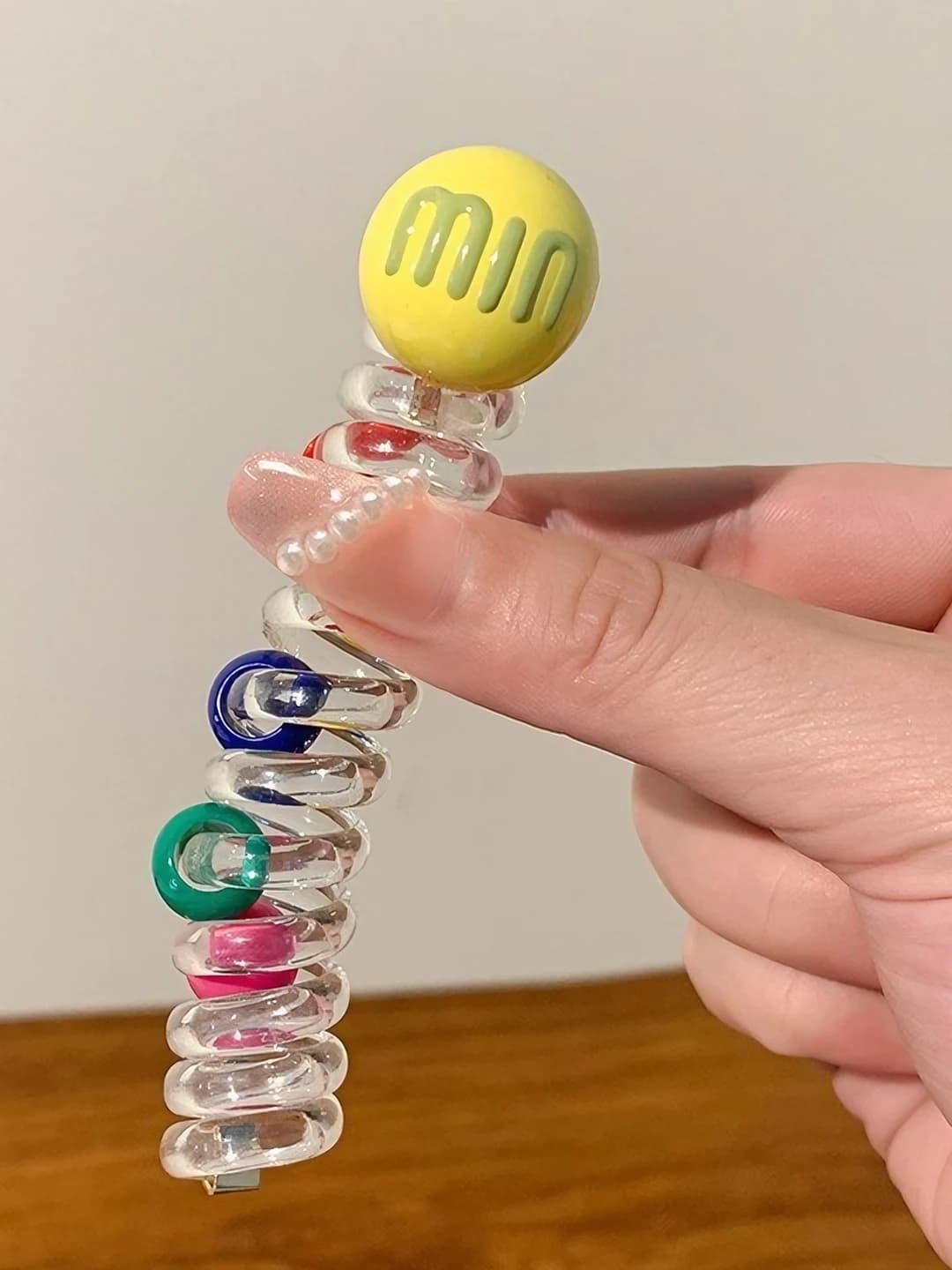 5# Colour ball, yellow, ~9 cm