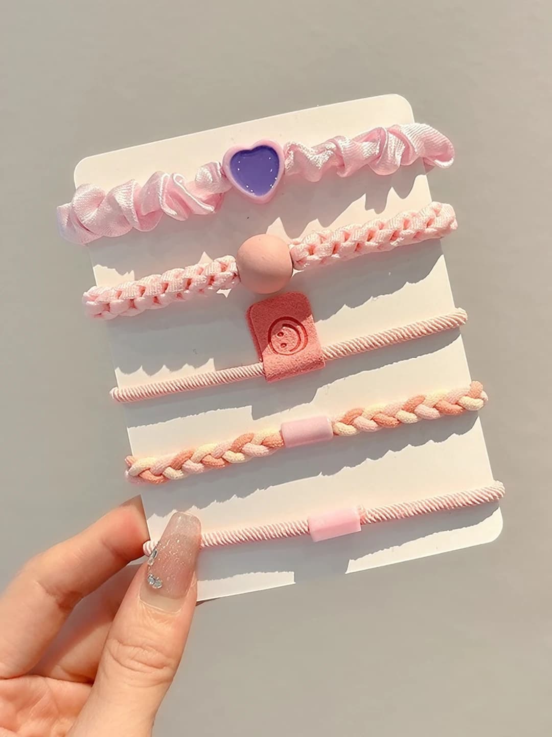 2# Pink 5 pcs set (approx 7 cm)