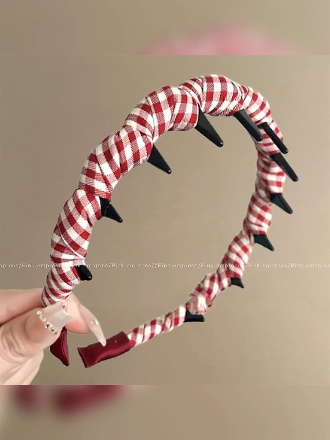 1# Black-white plaid ~3.5 cm