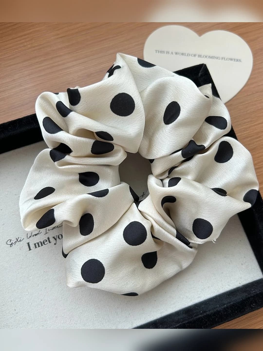 White polka dot