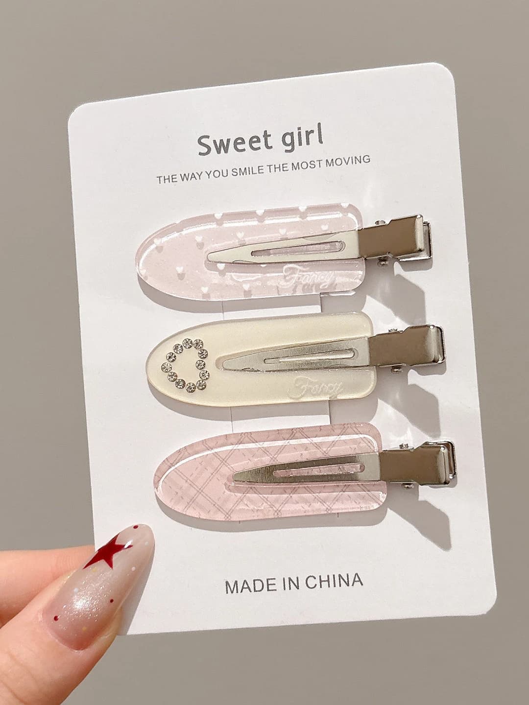 1# Pink, 3 pcs, ~6 cm