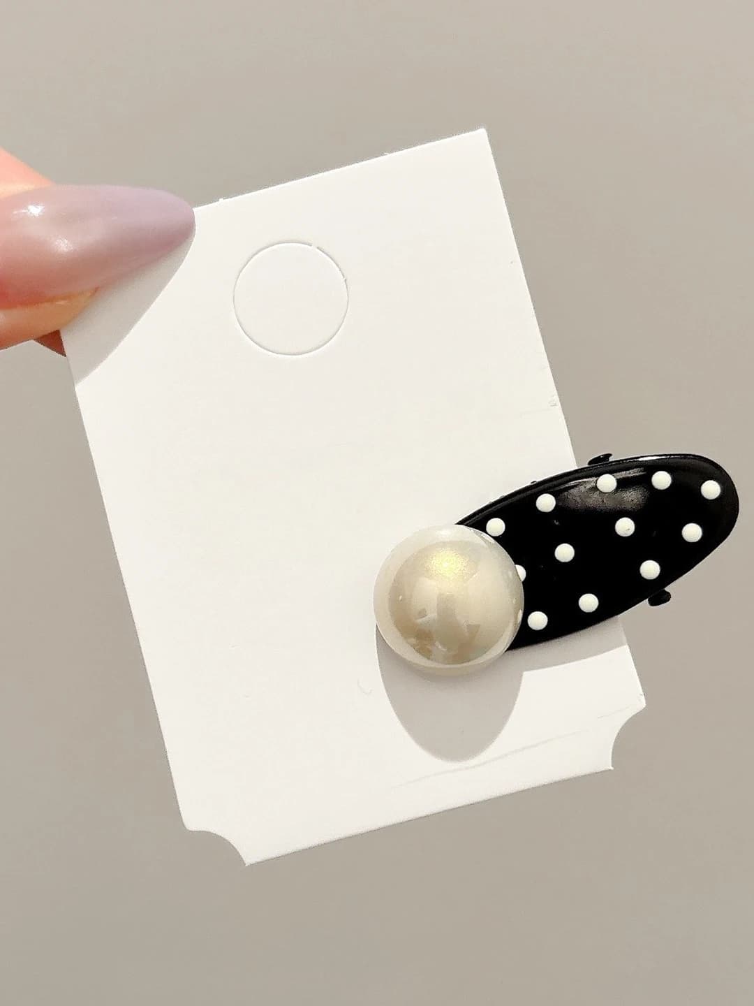 1# Точечный жемчужный зажим ~4cm