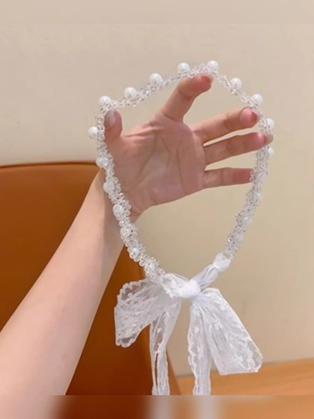1# Half-circle pearl ribbon