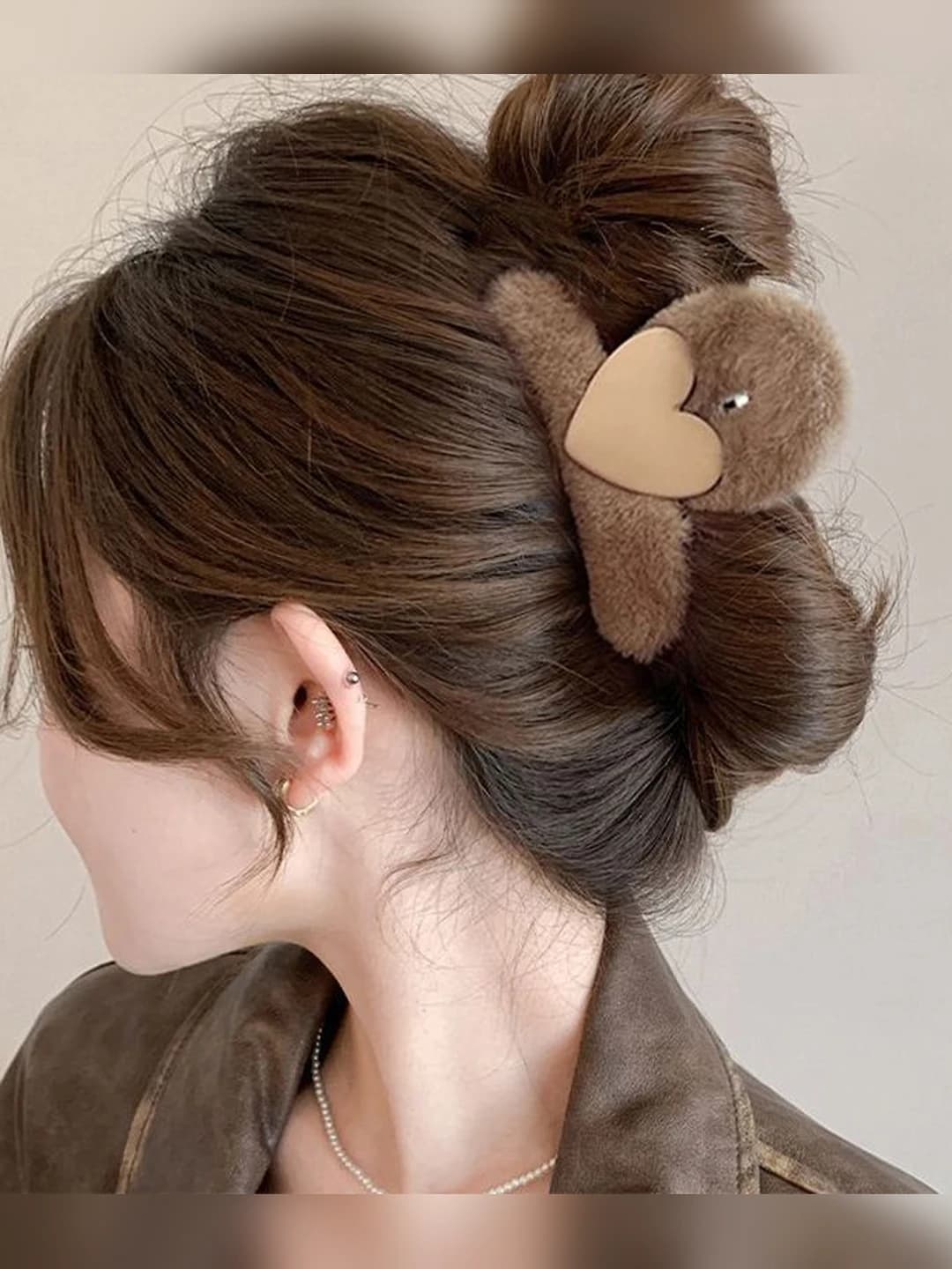 Coffee plush heart 8.5 cm
