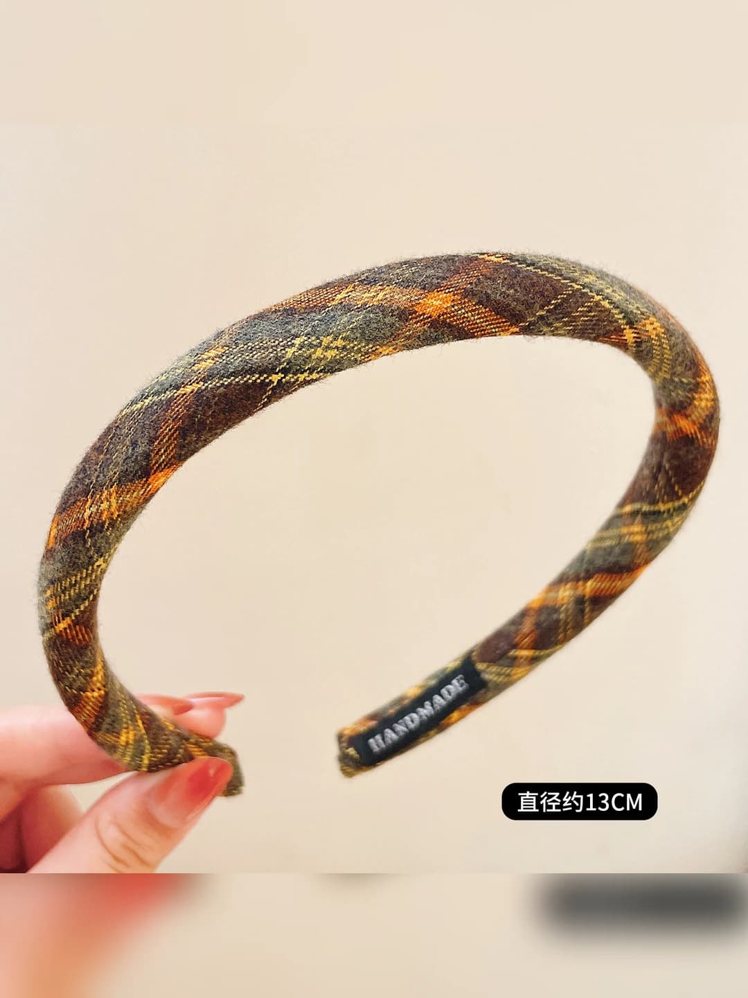Green plaid - 2 cm