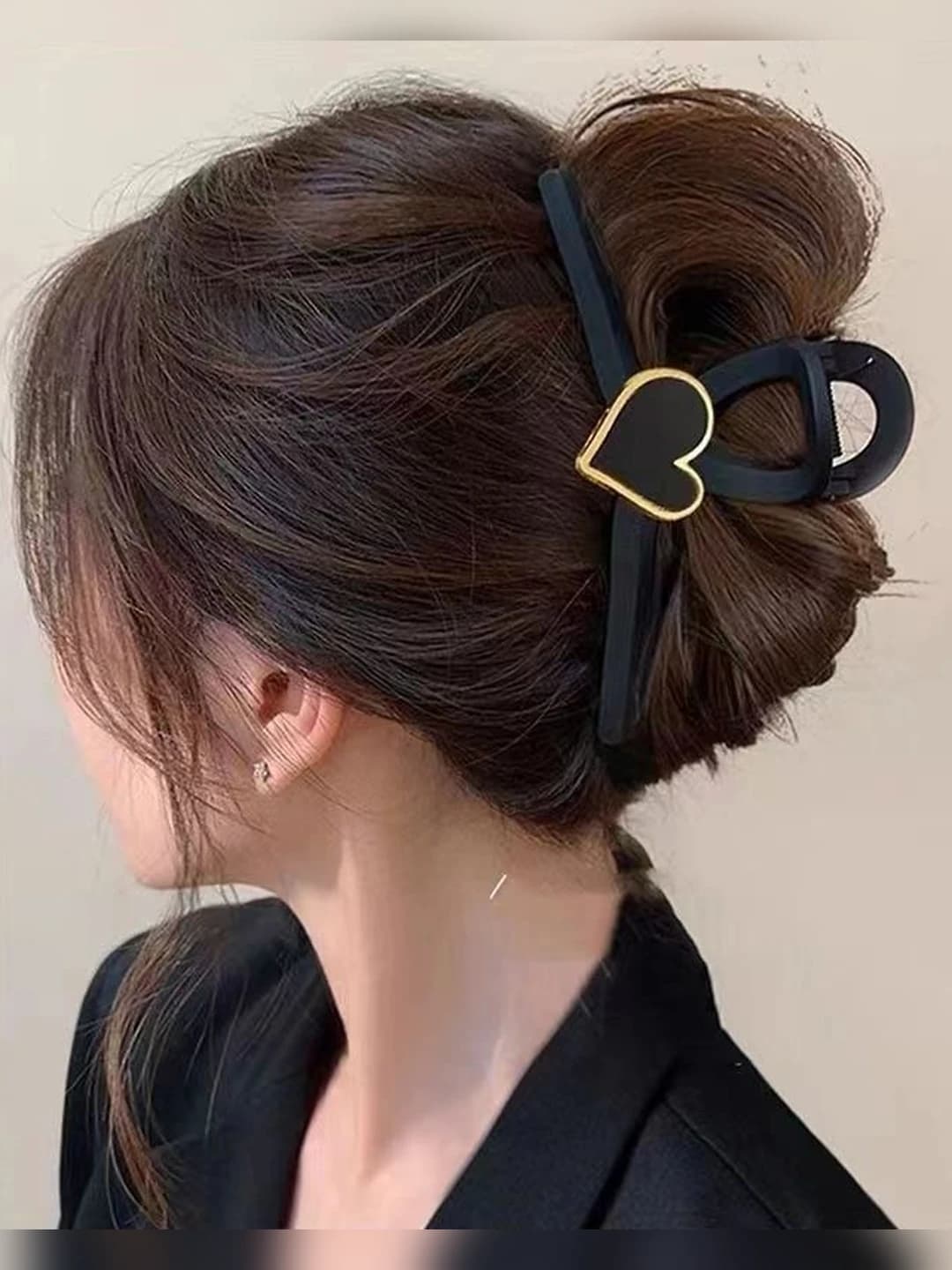 5# Чёрное большое сердце, 13 см