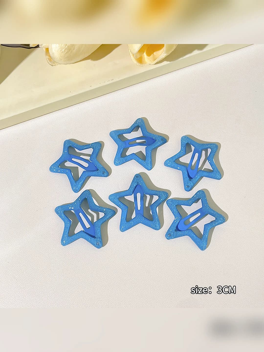9# Dark blue stars, 6 pcs