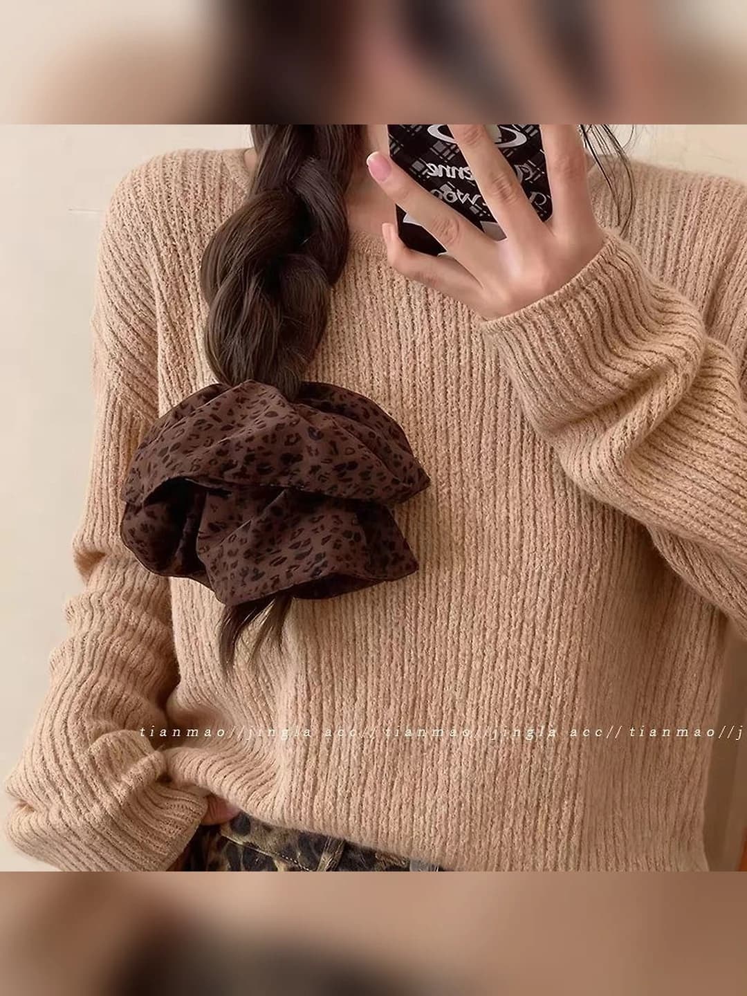 Dark coffee leopard