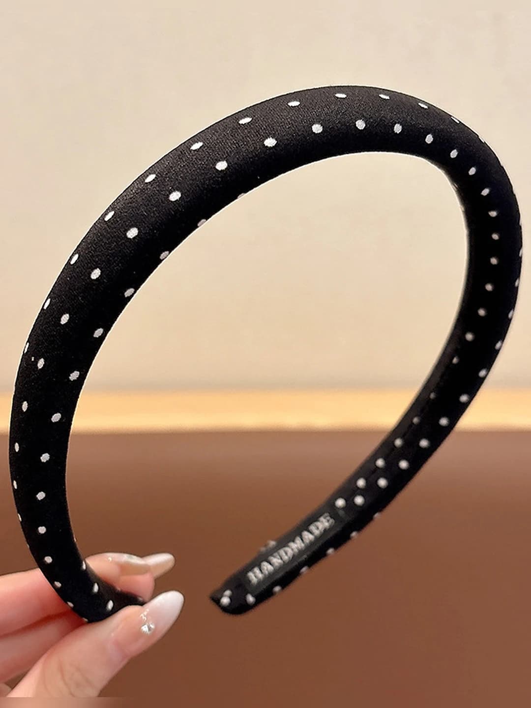2# Black, polka dot, 1.5 cm
