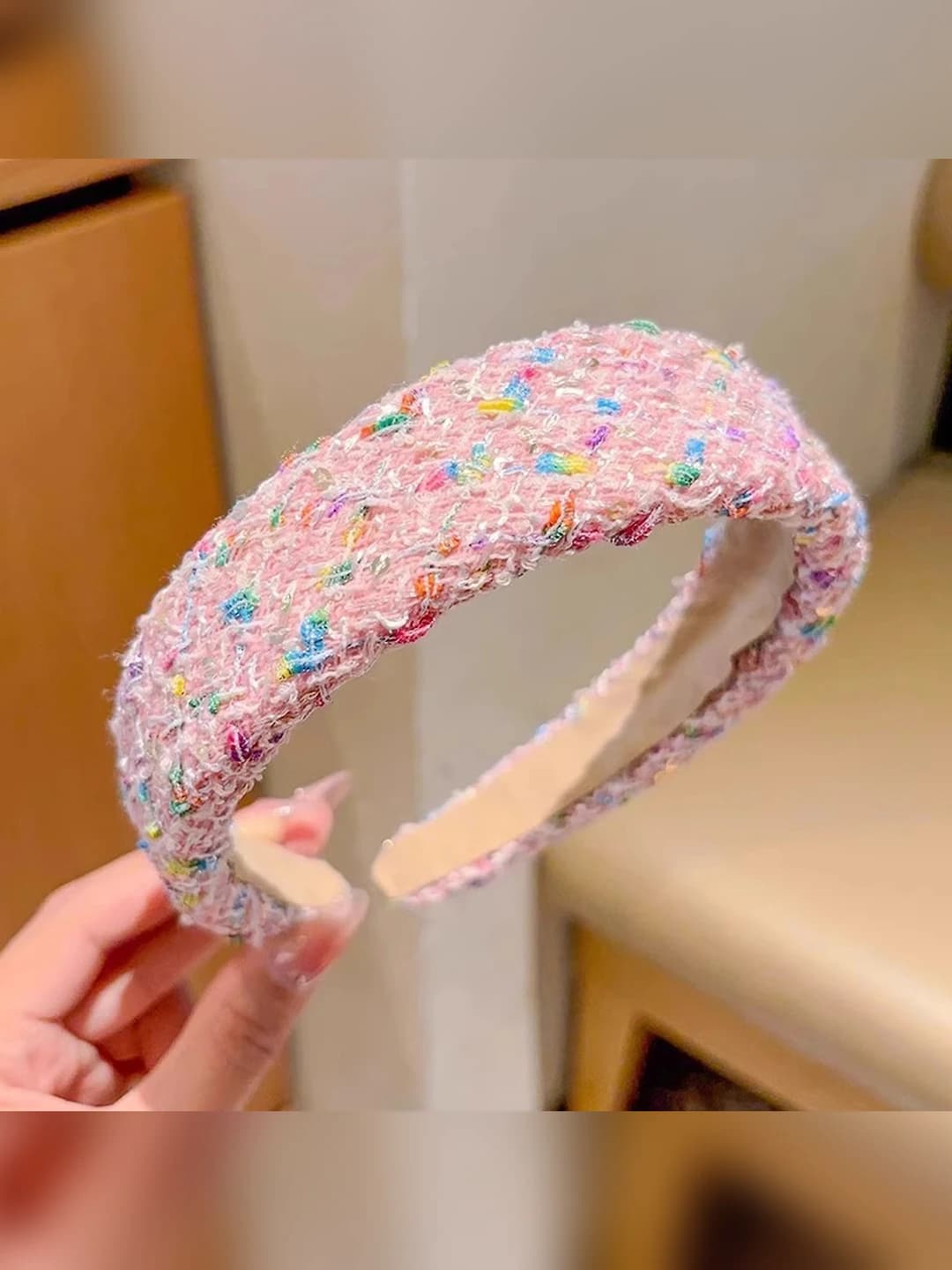 Pink sequin wide